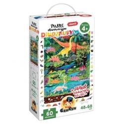 Puzzle obserwacyjne Dinozaury 4+