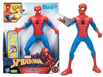 SPIDERMAN DUŻA RUCHOMA FIGURKA 33cm strzela z blastera F8115