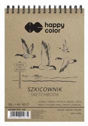 Szkicownik na spirali A6/80K Ptaki HAPPY COLOR