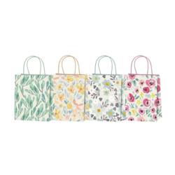 Torba prezentowa 21x25 pastelowe kwiaty mix