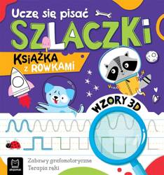 Uczę się pisać szlaczki Książka z rowkami Wzory 3D