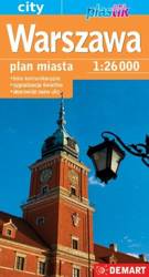 Warszawa 1:26000 plan miasta plastik