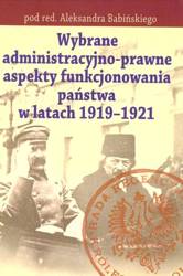 Wybrane adeministr. -prawne aspekty funk. państwa