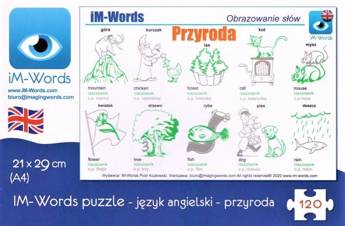 iM-Words Puzzle 120 Angielski - Przyroda