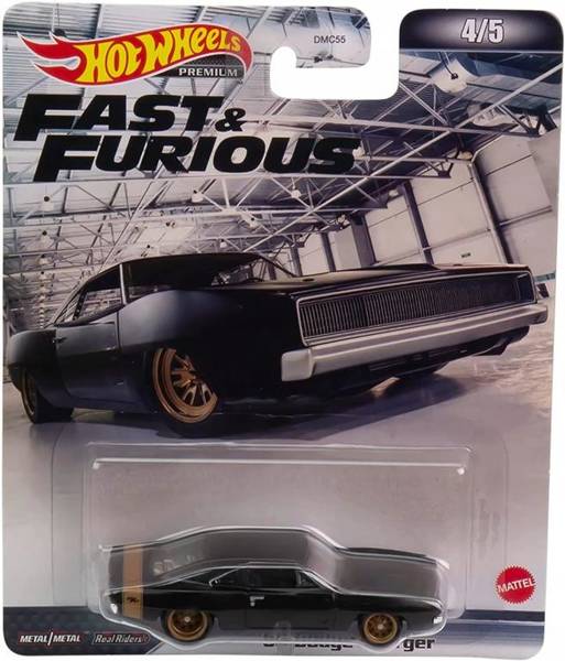 Hot Wheels Samochodzik Premium Fast Furious Dodge Charger Hcp Zabawki Mattel Hot