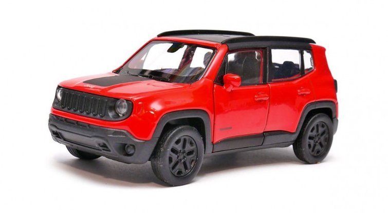 Model kolekcjonerski Jeep Renegade Trailhawk czerwony
