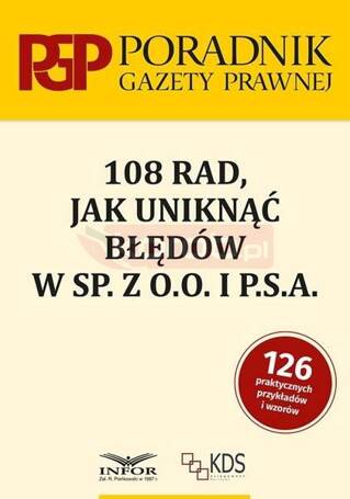 108 rad jak uniknąć błędów w sp. z o.o. i P.S.A.