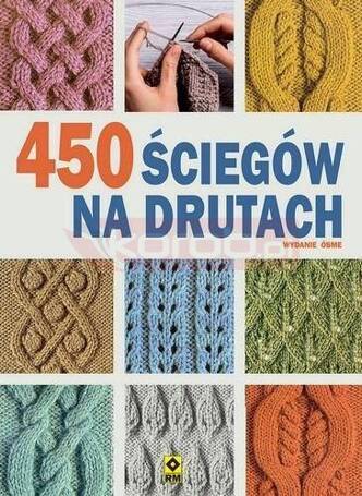 450 ściegów na drutach w.8