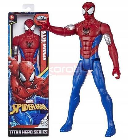 AVENGERS TITAN HERO SERIES ARMORED DUŻA RUCHOMA FIGURKA SPIDERMAN E8522