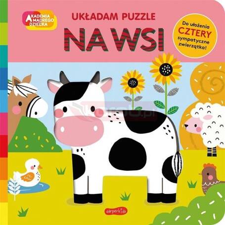 Akademia mądrego dziecka Na wsi Układam puzzle