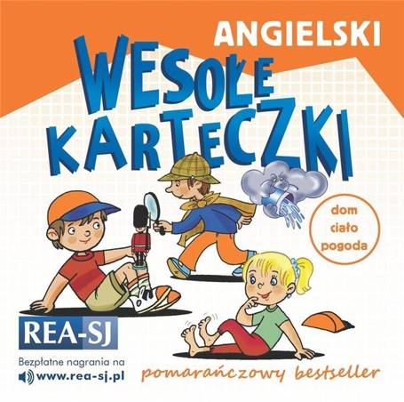 Angielski wesołe karteczki. Pomarańczowy