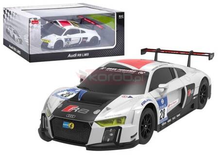 Audi R8 LMS R/C 1:24 biało czarne