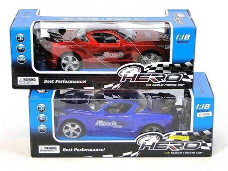 Auto sportowe R/C 4 funkcje 1:18 MIX