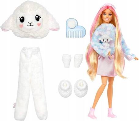 BARBIE CUTIE REVEAL LALKA W PRZEBRANIU OWIECZKA HKR03