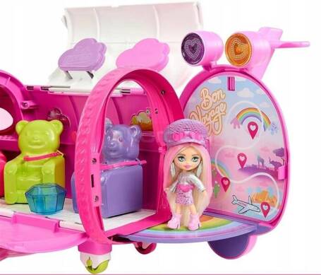 BARBIE EXTRA FLY LUKSUSOWY SAMOLOT DLA LALEK + mini lalka Barbie w zestawie HPF72