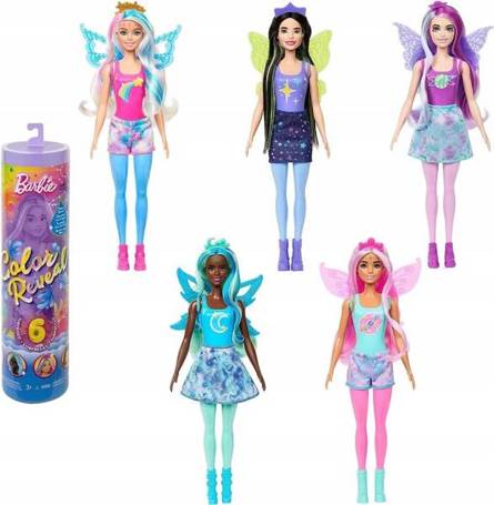 BARBIE NIESPODZIANKA Color Reveal GALAKTYCZNA TĘCZA HJX61