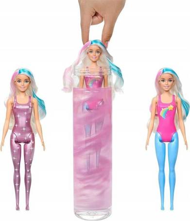 BARBIE NIESPODZIANKA Color Reveal GALAKTYCZNA TĘCZA HJX61