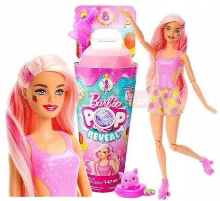 BARBIE POP REVEAL FRUIT LALKA Truskawkowa lemoniada HNW41