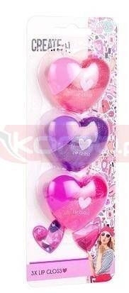 Balsam do ust Love&heart serca 3szt CREATE IT!