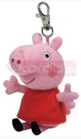 Beanie Babies Świnka Peppa - Peppa brelok