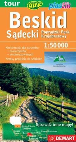 Beskid Sądecki - mapa turystyczna