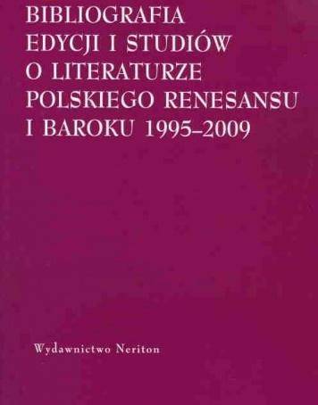 Bibliografia edycji i studiów o literaturze..