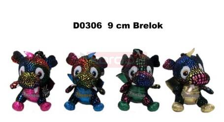 Brelok smok "Kraków" 9cm MIX