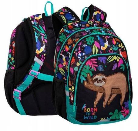 COOLPACK WILDKID PLECAK SZKOLNY dla dziewczynki SŁODKI LENIWIEC F025653