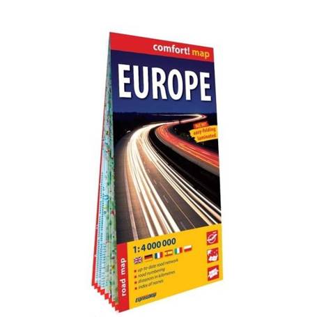 Comfort!map Europa (Europe) 1:4 000 000 lam w.2023