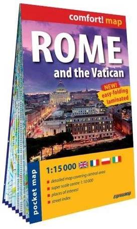 Comfort! map Rome and the Vatican 1:15 000