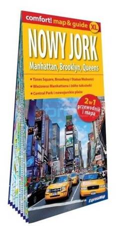 Comfort! map&guide Nowy Jork. Manhattan 2w1 w.2025