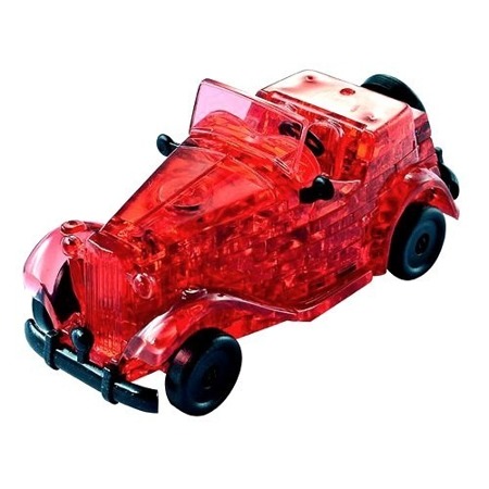 Crystal Puzzle Auto mobil czerwony