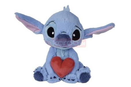 Disney maskotka pluszowa Stitch z sercem 25cm