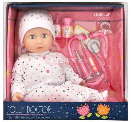 Dolls World Lalka Dolly Doctor 46cm