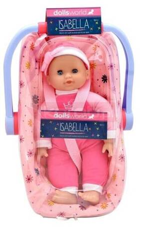 Dolls World Lalka Isabella w nosidełku 30cm