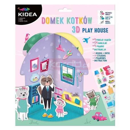 Domek 3D dla kotków KIDEA