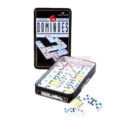 Domino Double 6 w metalowym pudełku