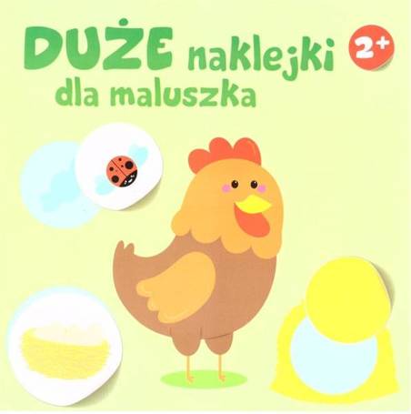 Duże naklejki dla maluszka 2+ - Kura