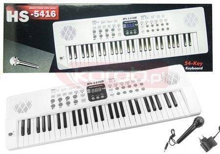 Elektryczne pianinko z mikrofonem USB