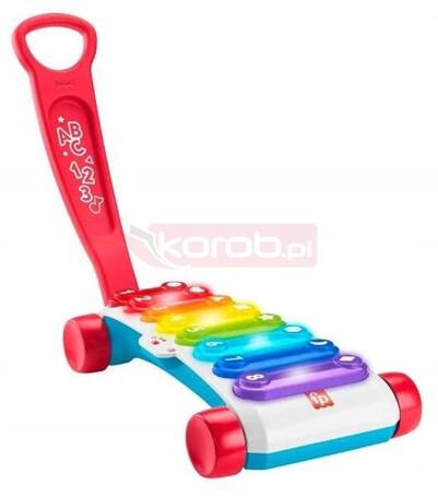 FISHER PRICE EDUKACYJNY KSYLOFON DO CIĄGNIĘCIA interaktywny HJK41