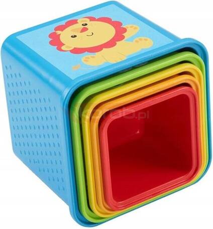 FISHER PRICE KLOCKI ODKRYWCY piramidka kubeczki CDC52