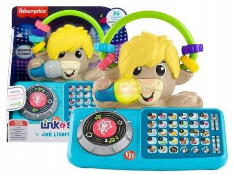 FISHER PRICE LINK SQUAD INTERAKTYWNY DJ JAK KRÓWKA zabawka edukacyjna +9 m HYL35