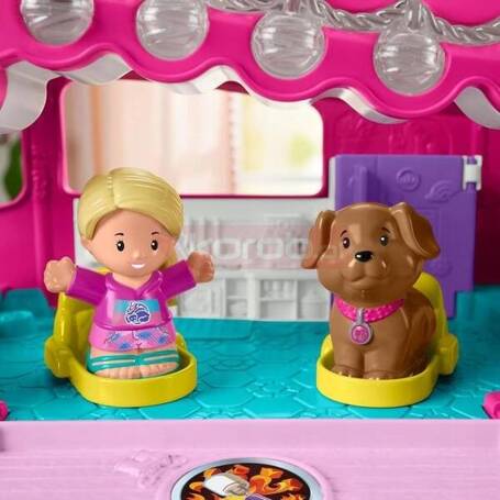 FISHER PRICE LITTLE PEOPLE LALKA BARBIE samochód duży kamper +18m HYR85