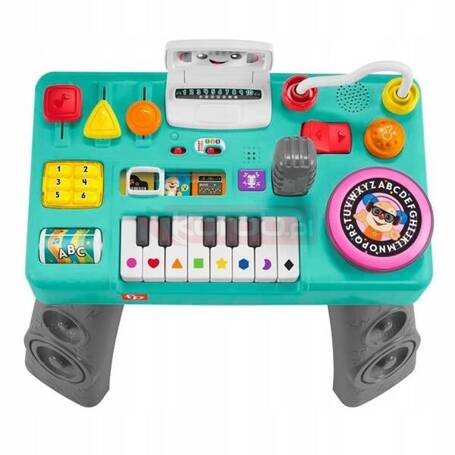 FISHER PRICE MUZYCZNY STOLIK DJ zabawka edukacyjna HRB65