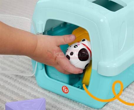 FISHER PRICE PETS TRANSPORTER DLA ZWIERZĄTEK sorter z klockami dla malucha HTW93