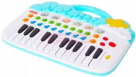 FISHER PRICE PIANINKO ZE ZWIERZĄTKAMI interaktywna zabawka dla malucha +12 22318