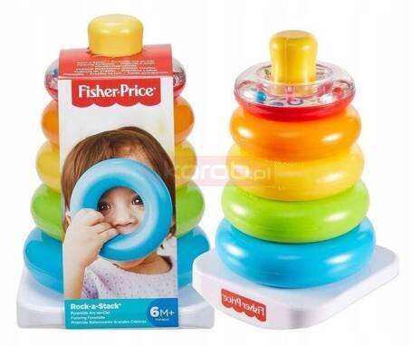 FISHER PRICE PIRAMIDKA Z KÓŁEK układanka dla malucha GKD51