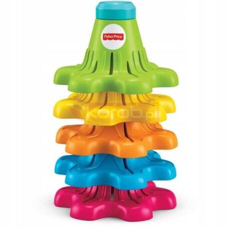 FISHER PRICE WIRUJĄCA WIEŻA PIRAMIDKA Z KLOCKAMI FYL38