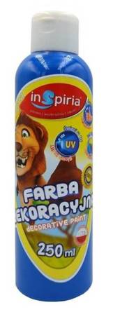 Farba dekoracyjna fluorescencyjna niebieska 250ml