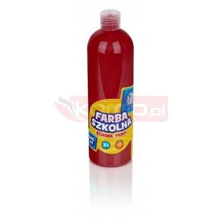 Farba szkolna czerwona 500ml ASTRA